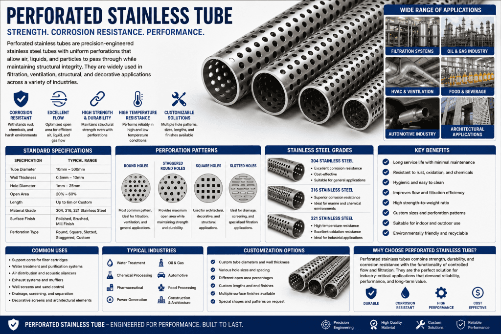 Perforated Stainless Tube