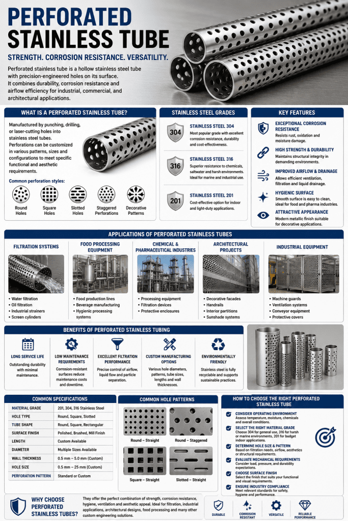 Perforated Stainless Tube
