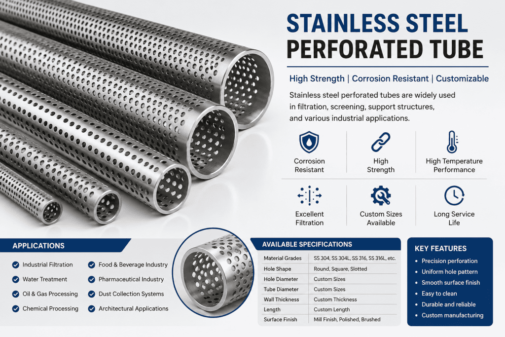 Stainless Steel Perforated Tube