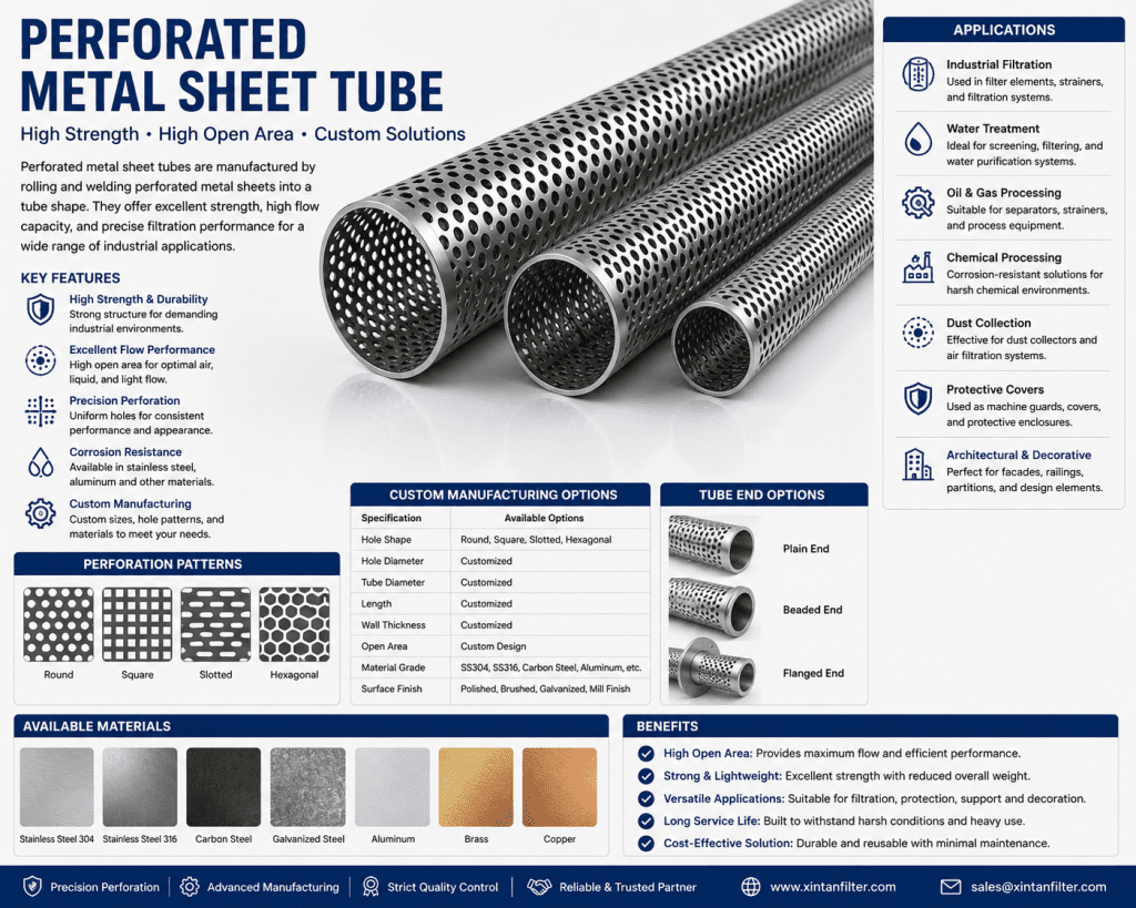 Perforated Metal Sheet Tube