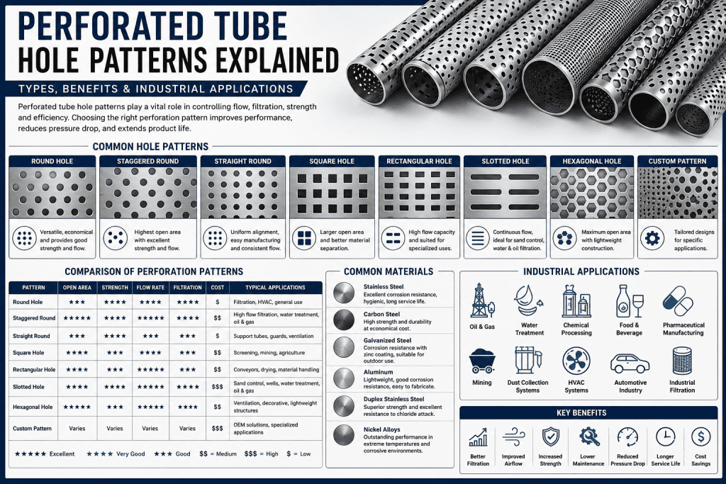 Perforated Tube Hole Patterns