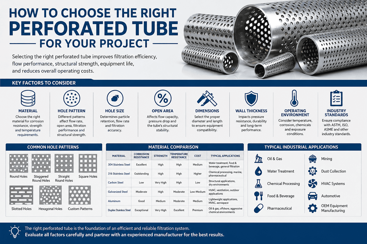 How to Choose the Right Perforated Tube