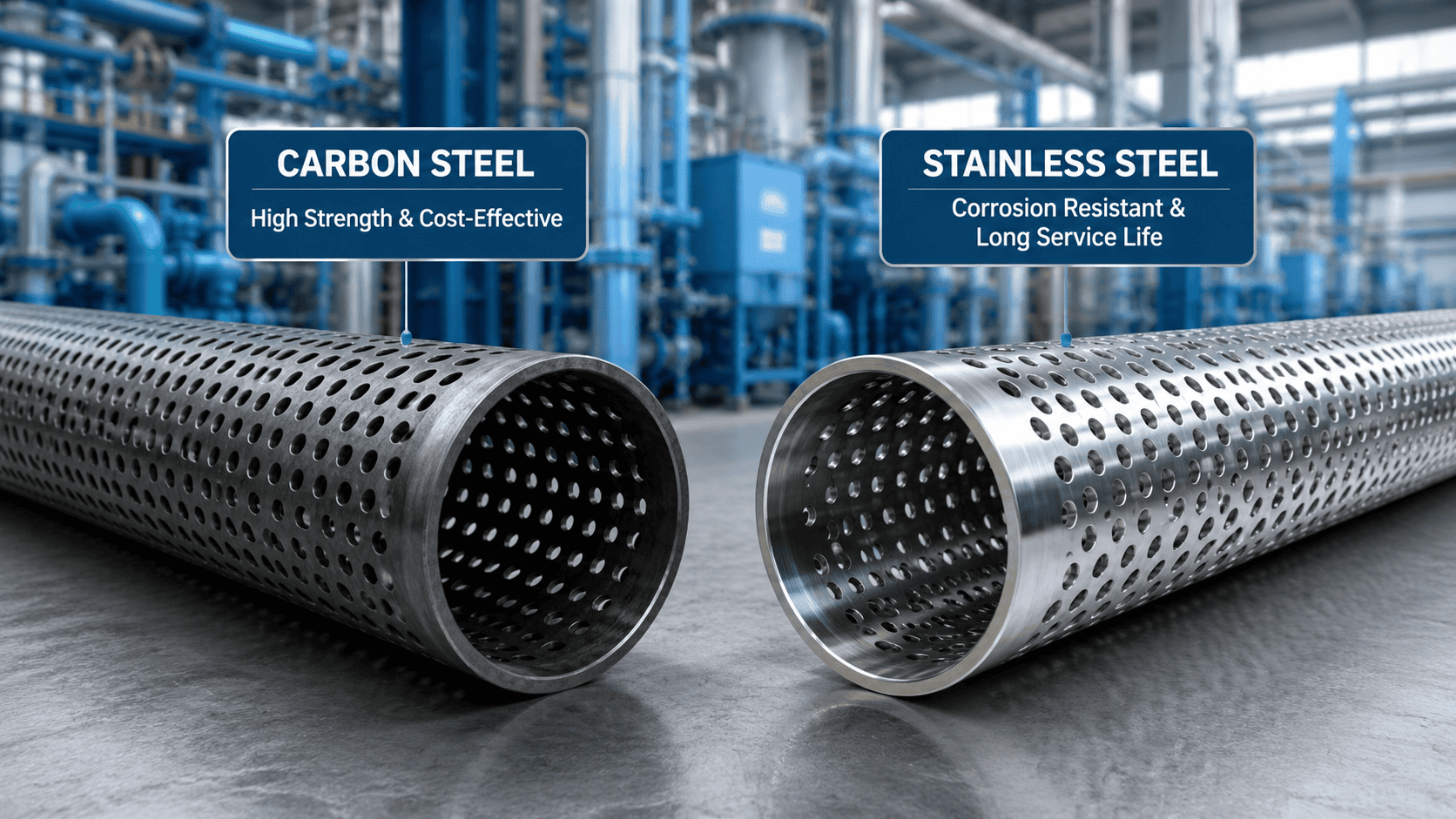 Carbon Steel vs Stainless Steel Perforated Tubes