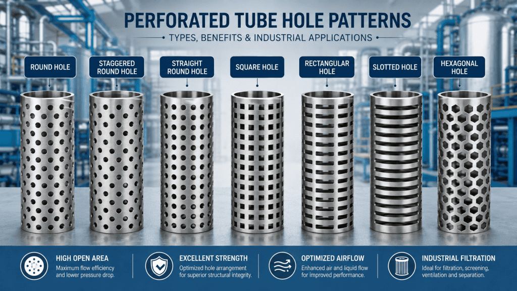Perforated Tube Hole Patterns