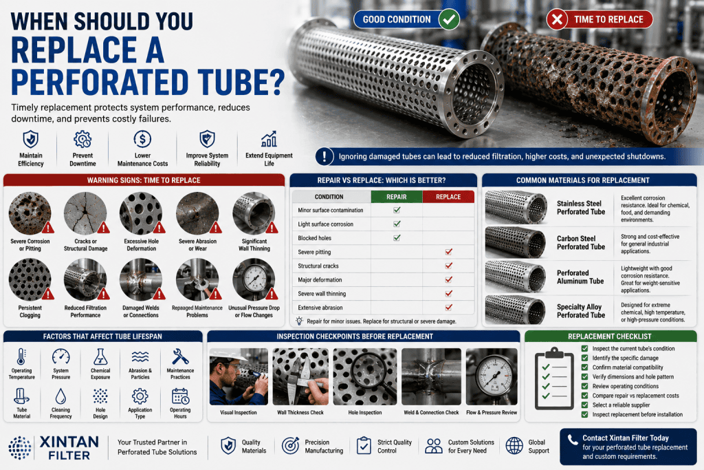 Replace Perforated Tube