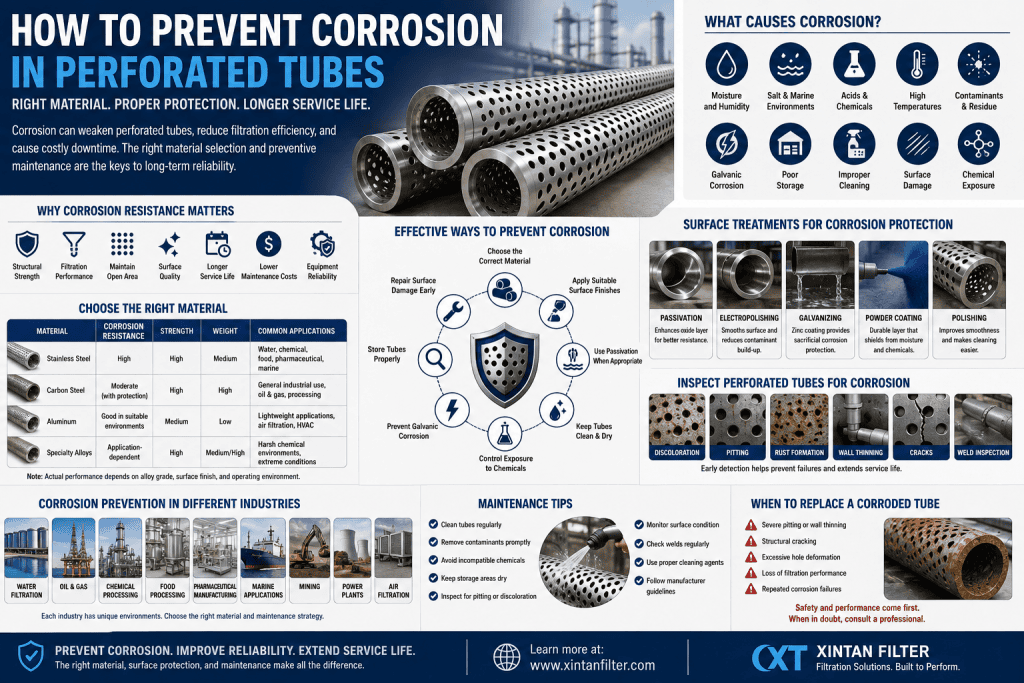 Corrosion Resistant Perforated Tube