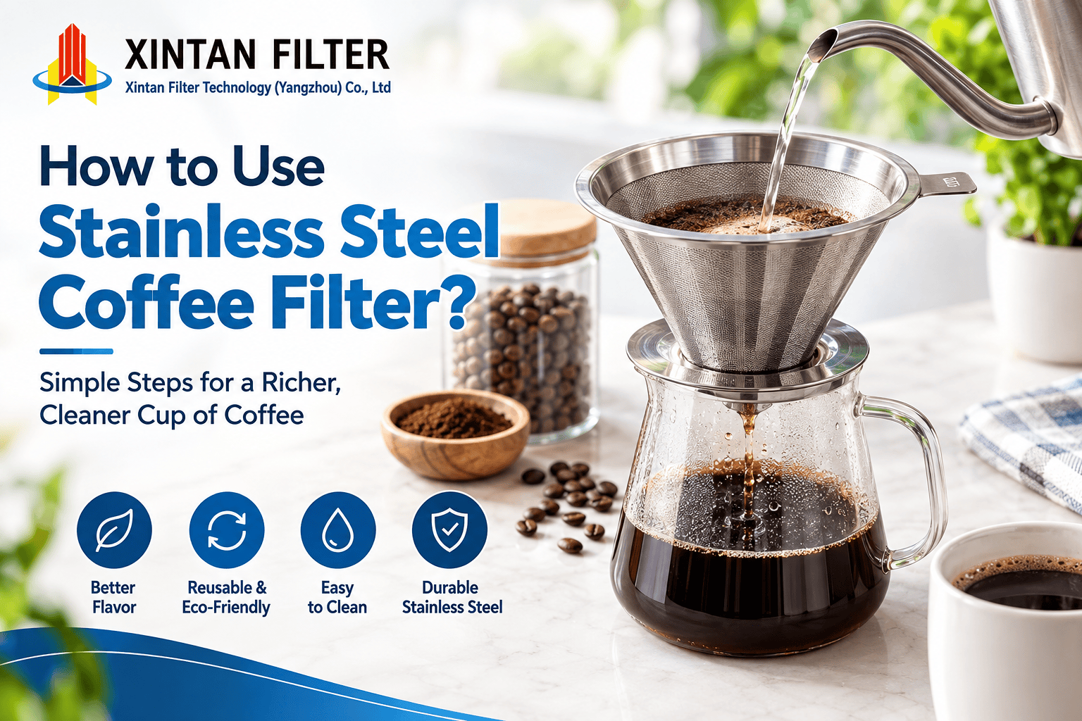 Blog 4 How to Use Stainless Steel Coffee Filter?