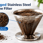 How to Clean a Clogged Stainless Steel Coffee Filter 2 Clogged Stainless Steel Coffee Filter