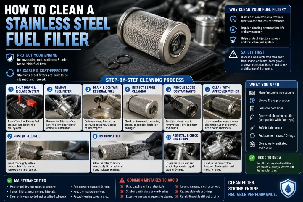 Stainless Steel Fuel Filter