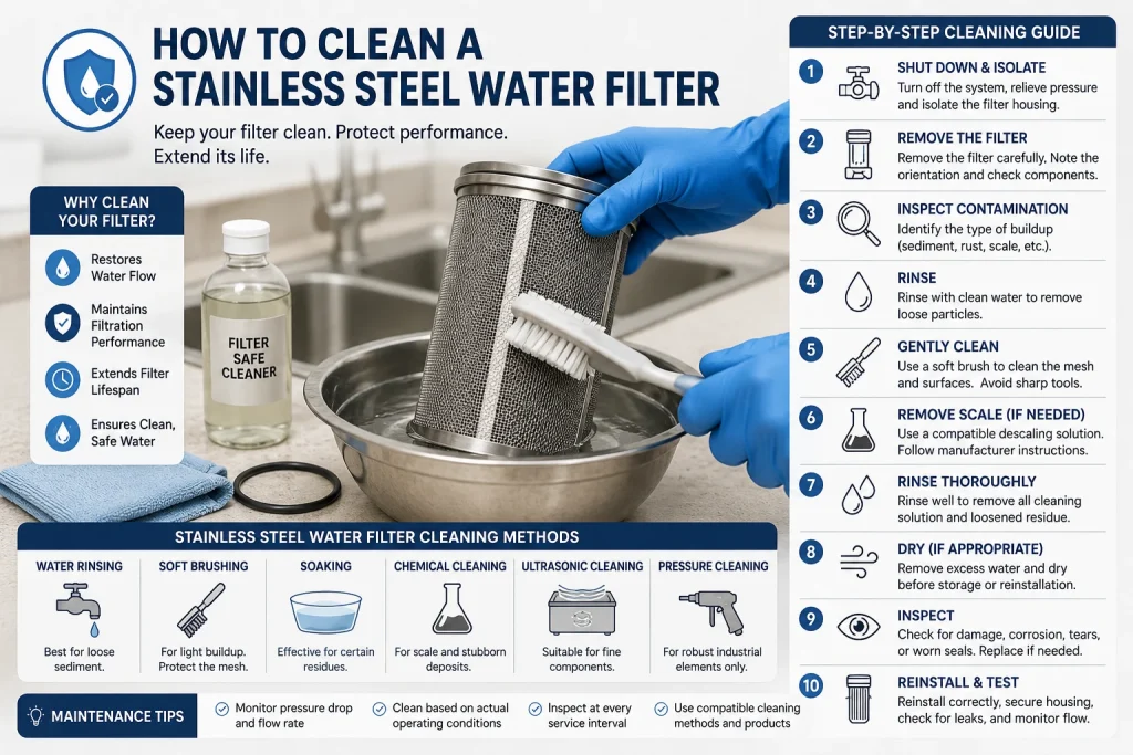 How to Clean a Stainless Steel Water Filter